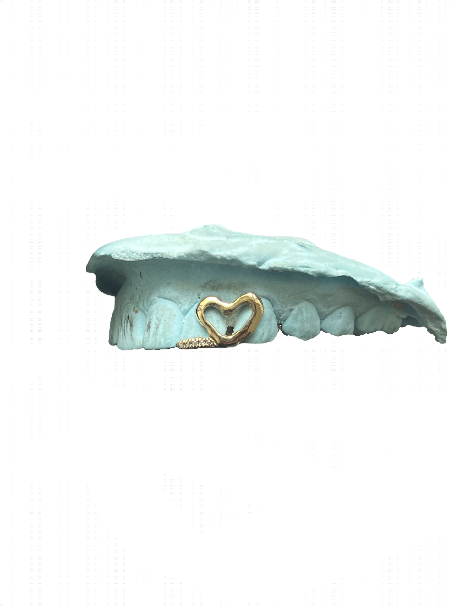 Heart Grill with Diamond Inlay