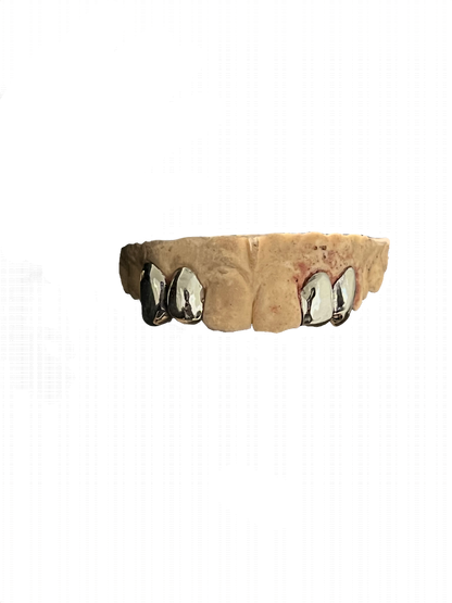 SILVER 4 CAP GRILLZ